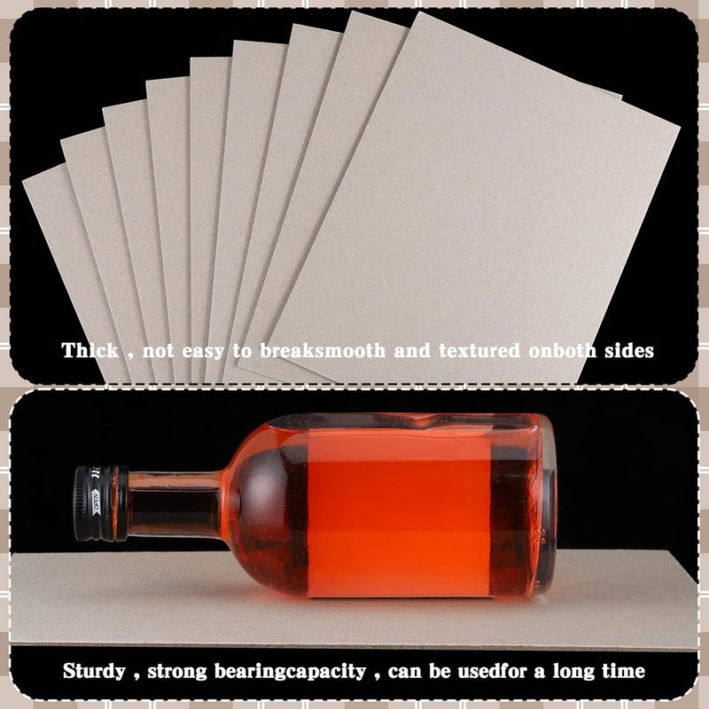 BBTO 20 Pcs Book Board, Binders Board Chipboard Designer Bookboard Heavy Duty Chipboard Sheets Bookbinding Supplies for Book Binding Materials Cover(8.5 x 11 In,80 Pt) - Image 4